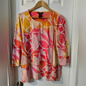 ALI MILES COLORFUL BLOUSE